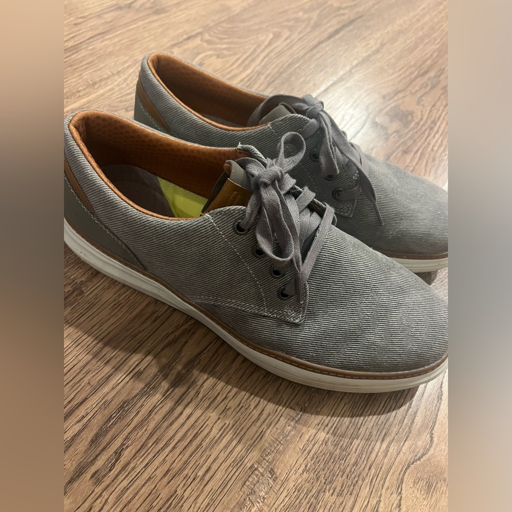 Skechers Mens Moreno-Ederson Canvas Oxford Shoes 65981  Sneaker Size 11 Grey